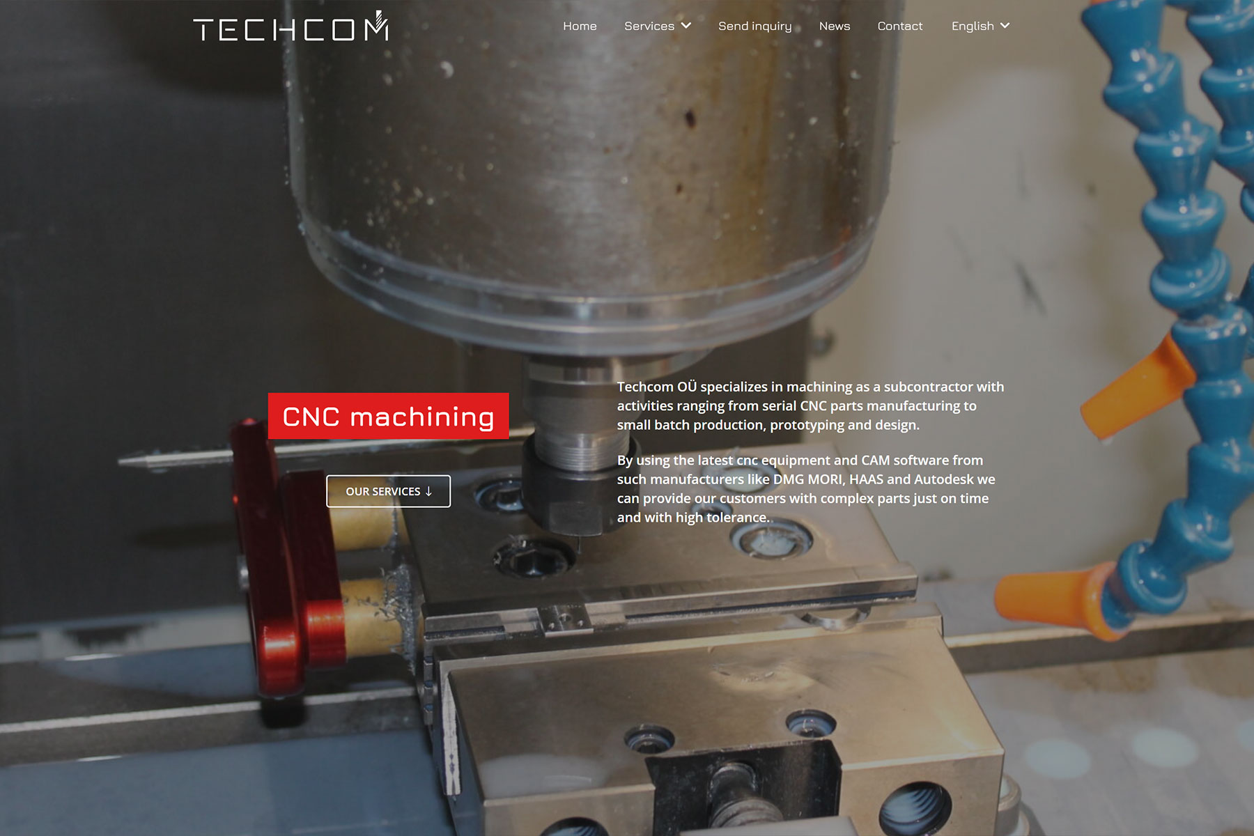 New CNC machining website announcement